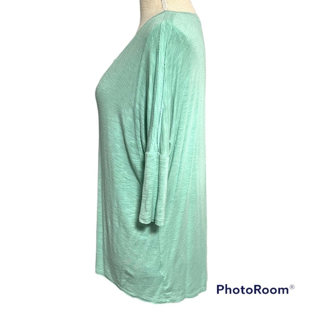 Anthropologie Dolan Mint Green v-neck Swing T-Shirt tunic top - Picture 3 of 7